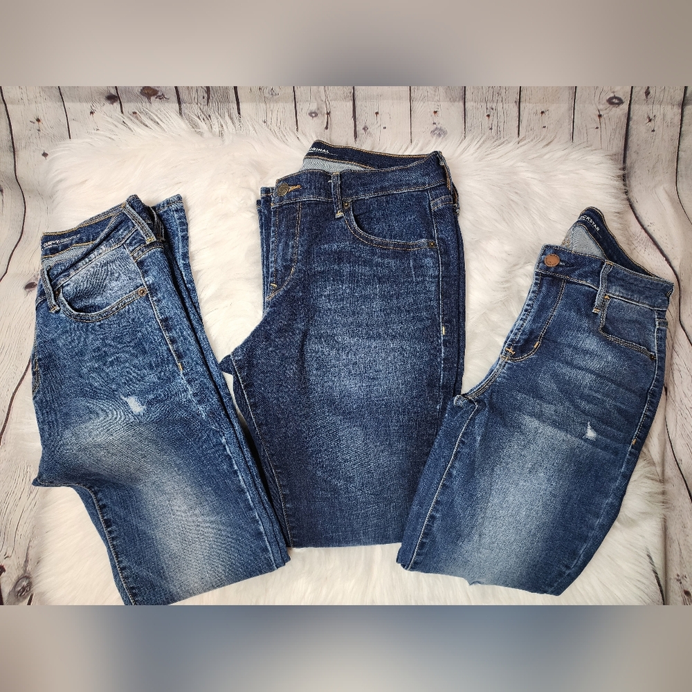 Old Navy Jeans, Total (3) pair, Blue demin, Size 4